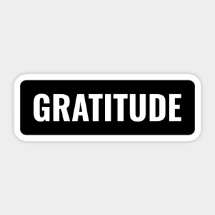 Gratitude with Square Sticker